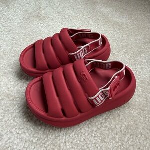 UGG Kids Red Sandals